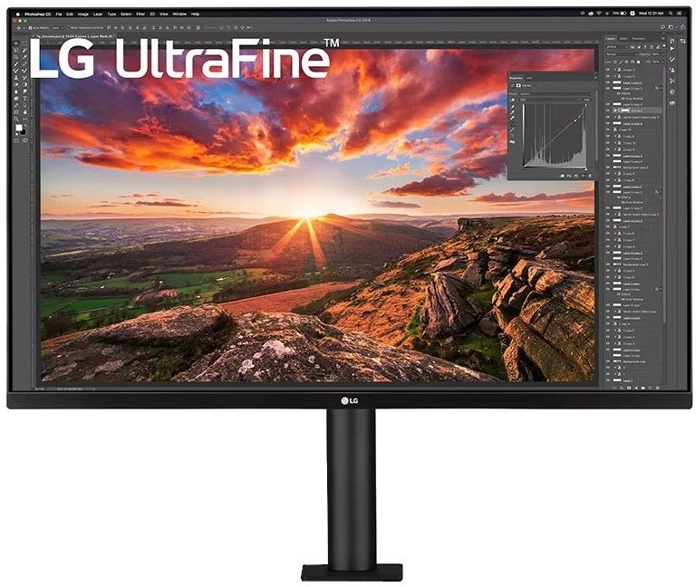 LG UltraFine 80.01 cm (32 inch) 4K Ultra HD IPS Panel HDR10, Ergonomic, USB Type-C Monitor (32UN880)  (Response Time: 5 ms, 60 Hz Refresh Rate)