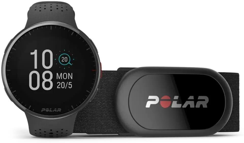 Polar Vantage V3 with H10 Heart Rate Sensor Sport Watch with GPS (Black) Smartwatch  (Black Strap, Free Size)