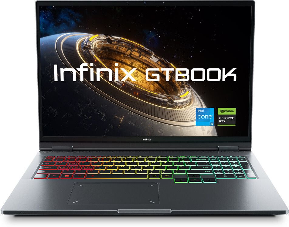 Infinix GT Book Intel Core i5 12th Gen 12450H - (16 GB/512 GB SSD/Windows 11 Home/6 GB Graphics/NVIDIA GeForce RTX 3050/80 W) GL613 Gaming Laptop  (16 inch, Silver, 1.99 kg)